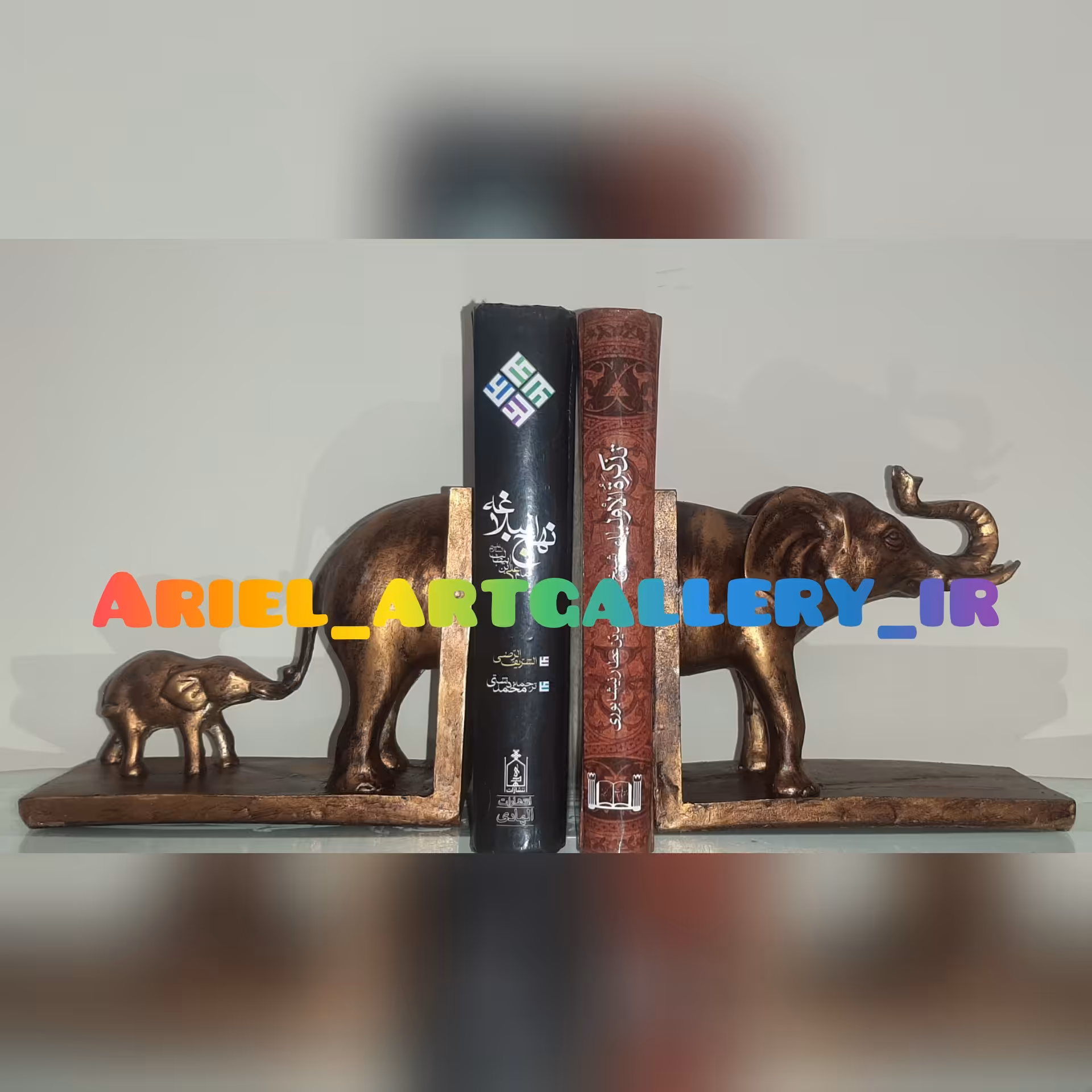 هولدر کتاب فیل مدل مادر و فرزند جنس پلی استر