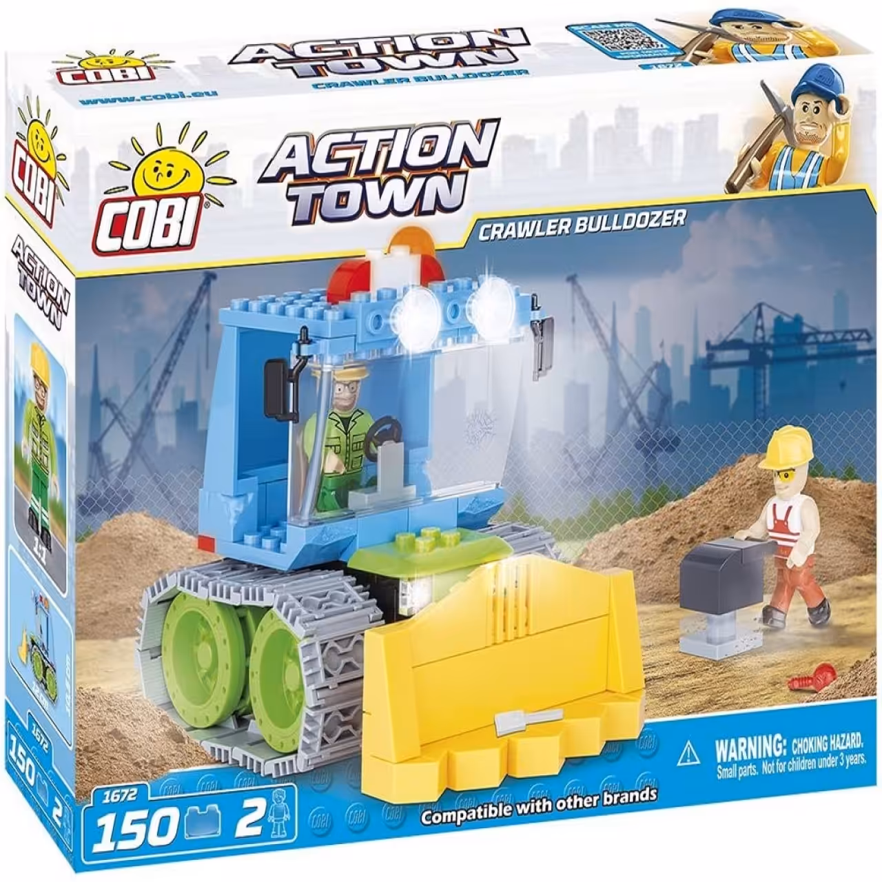 ساختنی کوبی مدل Crawler Bulldozer Construction Toy کد 1672