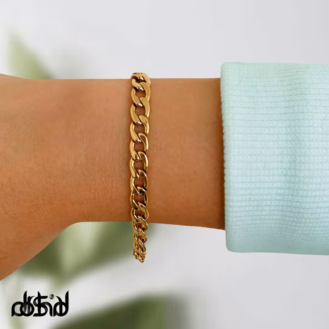 دستبند کارتیر استیل و رنگ ثابت، بسیار پرفروش 