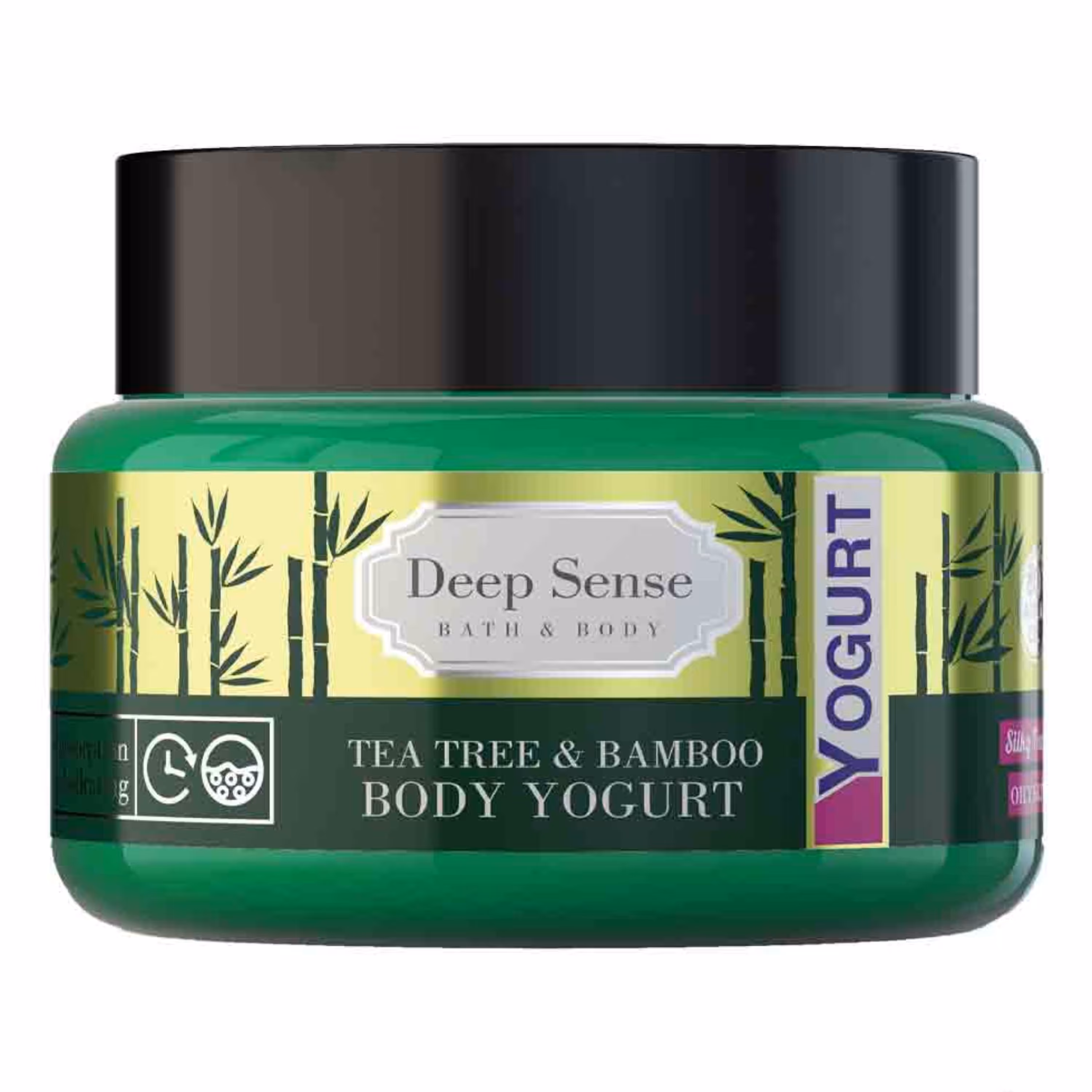 ماست بدن (کرم ژل آبرسان بدن) بامبو و درخت چای مناسب پوست چرب دیپ سنس 