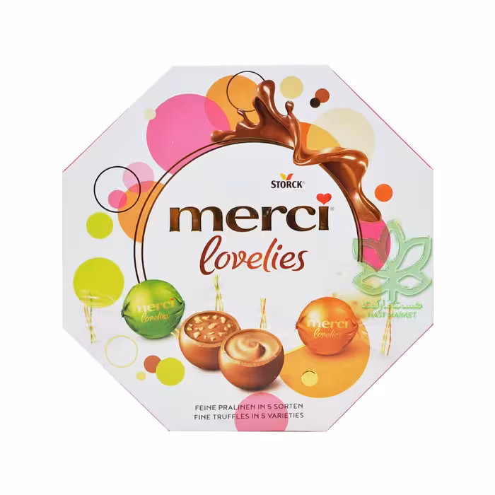 شکلات مرسی کادویی لاویز 5 طعم 185 گرم - merci