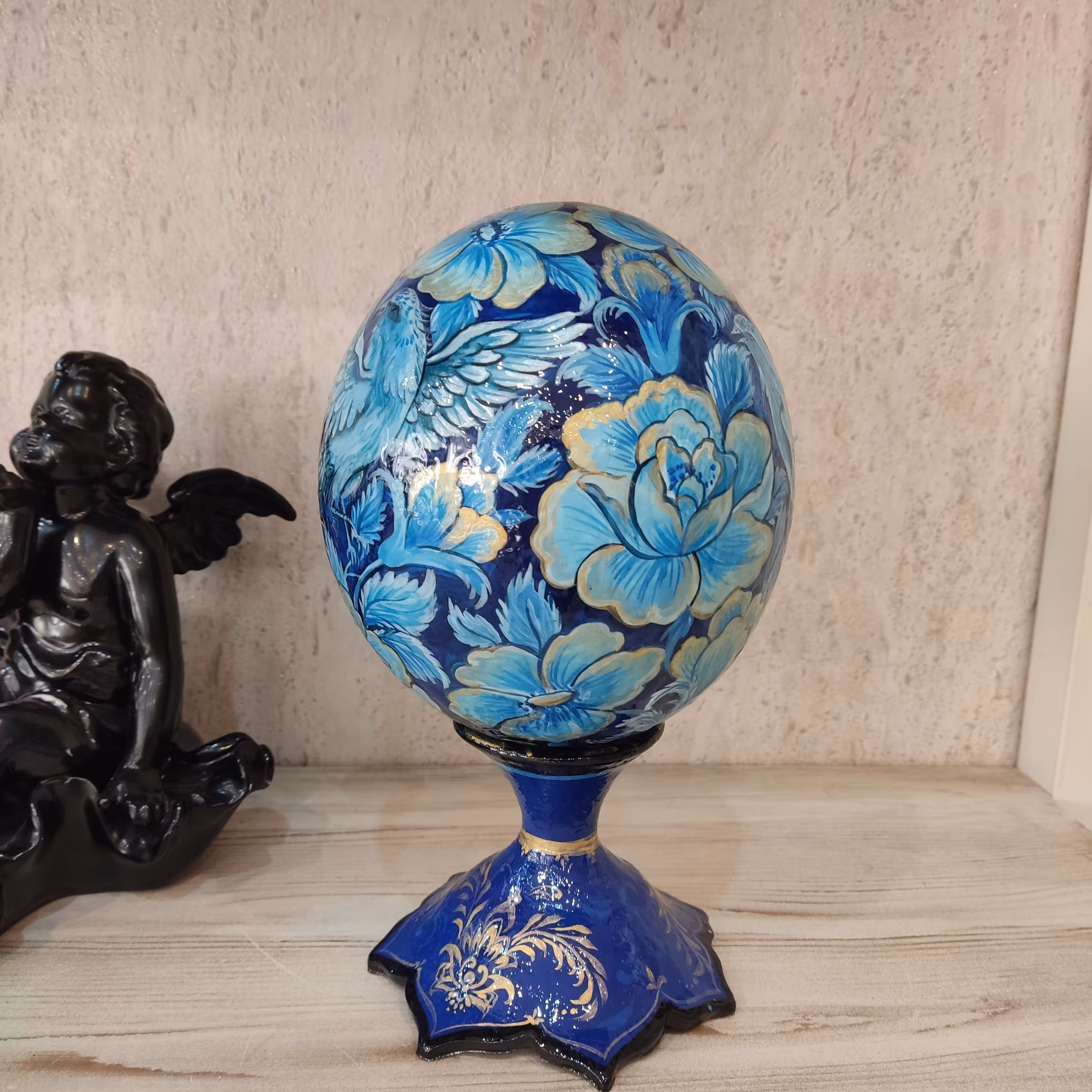 تخم شتر مرغ تزیینی نقاشی شده 