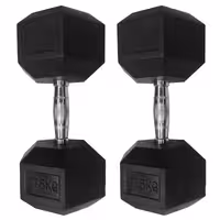 دمبل شش ضلعی 27.5 کیلوگرمی بسته 2 عددی