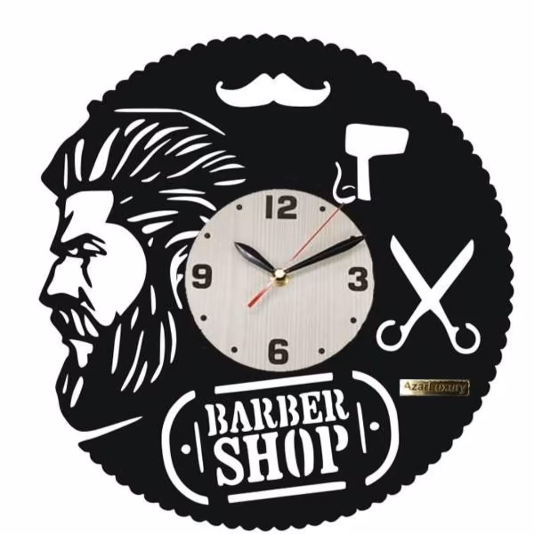 ساعت فانتزی طرح آرایشگاه کد 04