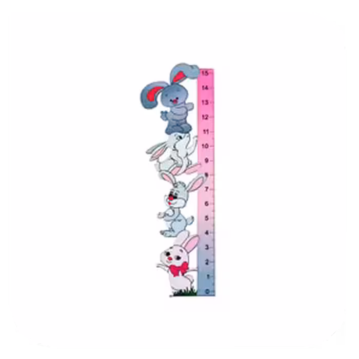 خط کش چوبی فانتزی طرح خرگوش