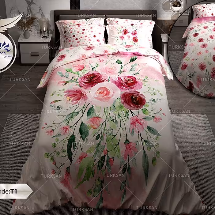 روتختی دونفره دو رو طرحدار  ترکسان طرح T1