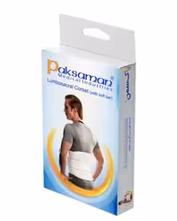 کمربند طبی نرم با آتل پلی پروپیلن کد 018 پاک سمن