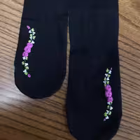 جوراب گلدوزی با دست طرح143