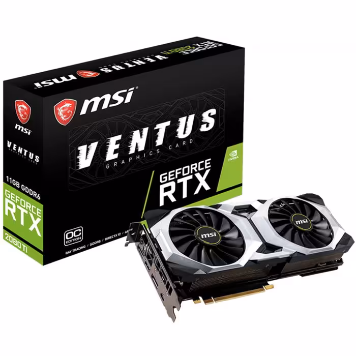 کارت گرافیک ام اس آی مدل GeForce RTX 2080 Ti VENTUS 11G OCV1 با حافظه 11 گیگابایت
