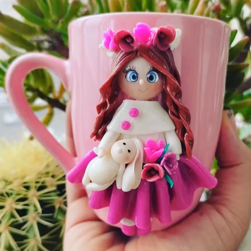 ماگ عروسکی دخترونه کد 20