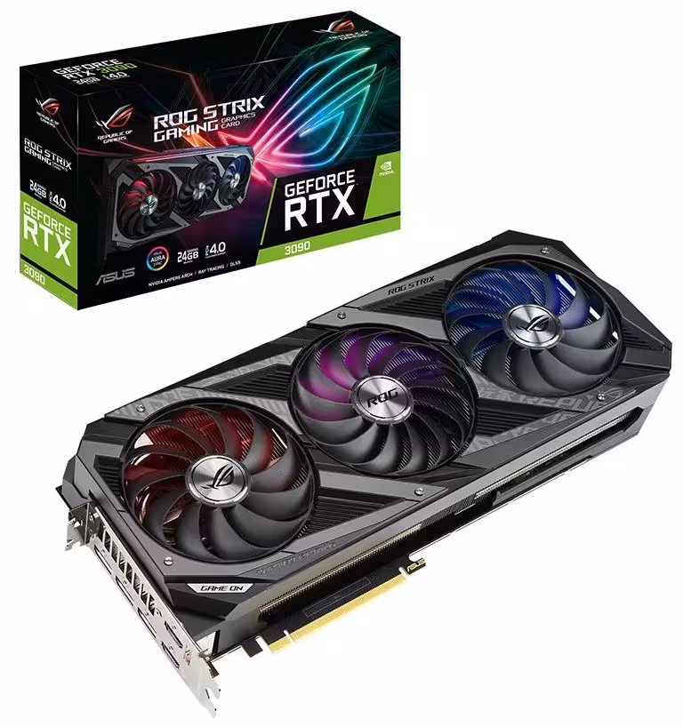 کارت گرافیک ایسوس مدل ROG-STRIX-RTX3090-24G-GAMING حافظه 24 گیگابایت