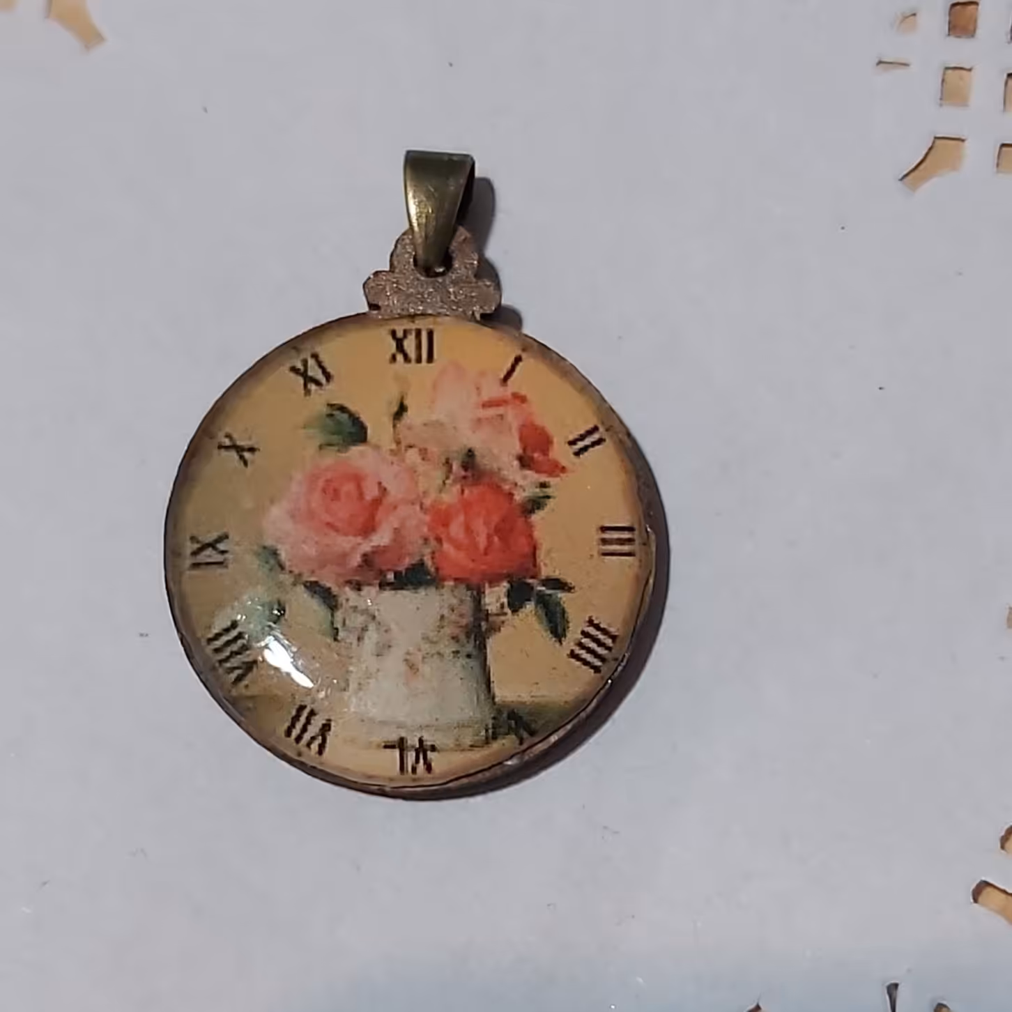 آویزچوب ورزین3سانتی طرح ساعت وگلدان