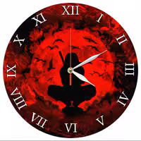 ساعت دیواری گرد مدل 1351 طرح نینجا قطر 30 سانتیمتر