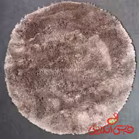 فرش گرد شگی ماسکو نسکافه ای