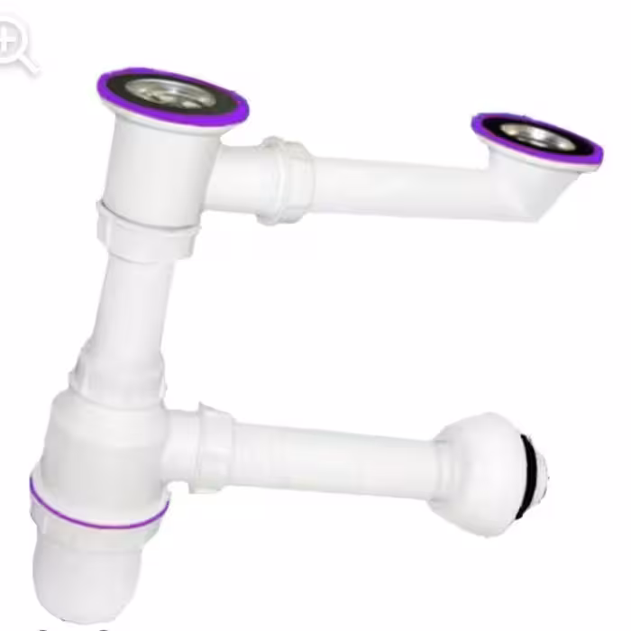 سیفون دو لگن مخزن بزرگ تک پلاست