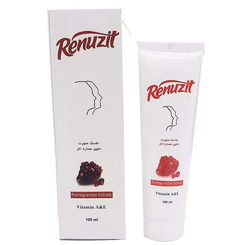 قیمت خرید اینترنتی ماسک صورت رینوزیت مدل انار حجم 100 میل | فارموکسین