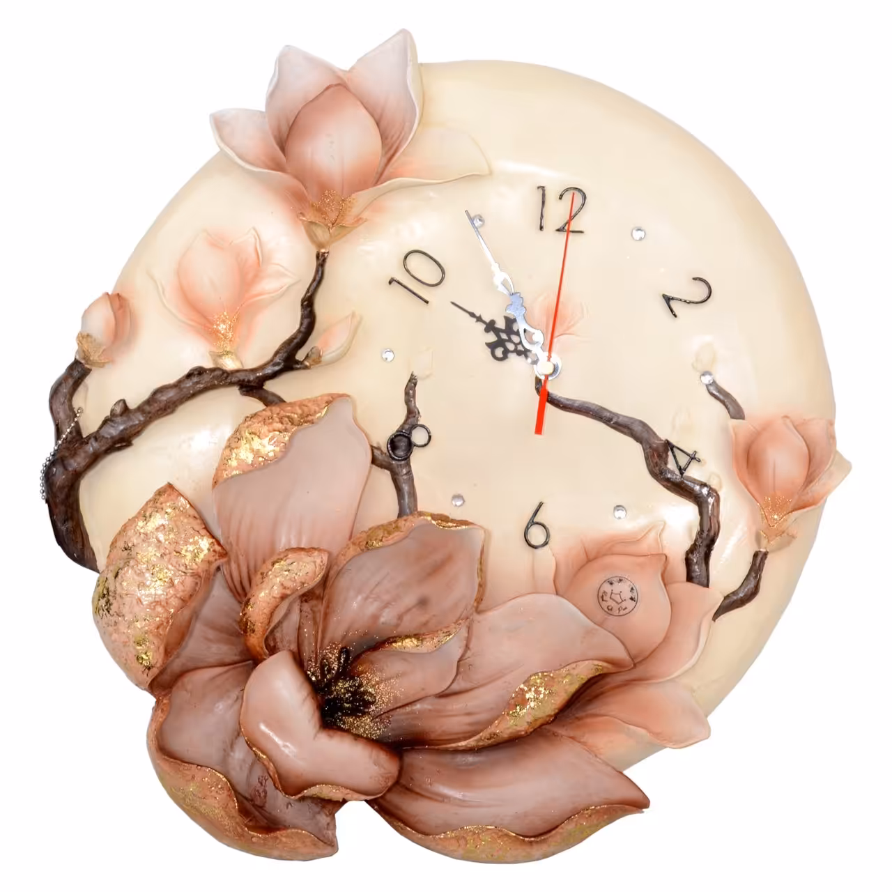 ساعت دیواری طرح گل مدل 001