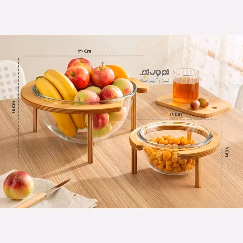 اجیل خوری استند دار کاسه پذیرایی زیر چوبی کاسه اجیل استند دار جهیزیه عروس