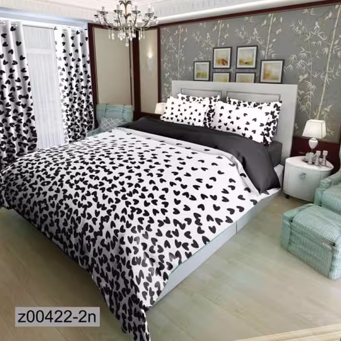 سرویس روتختی 2 نفره تنسل چاپی برندترک لند(Turk Land) z 422