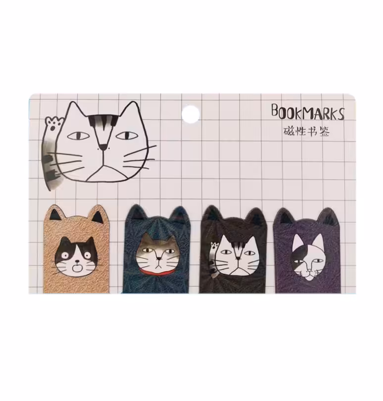 بوکمارک مگنتی طرح گربه