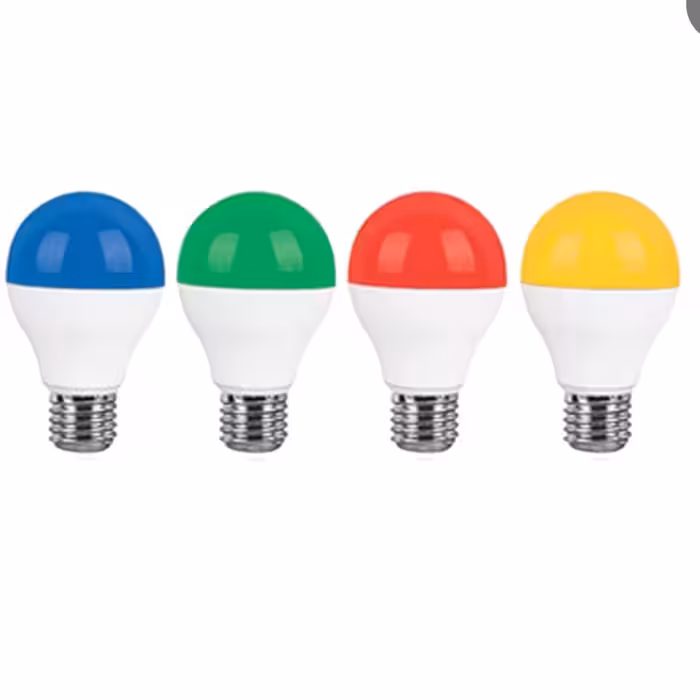 لامپ رنگی ال ای دی 7 وات led رنگی