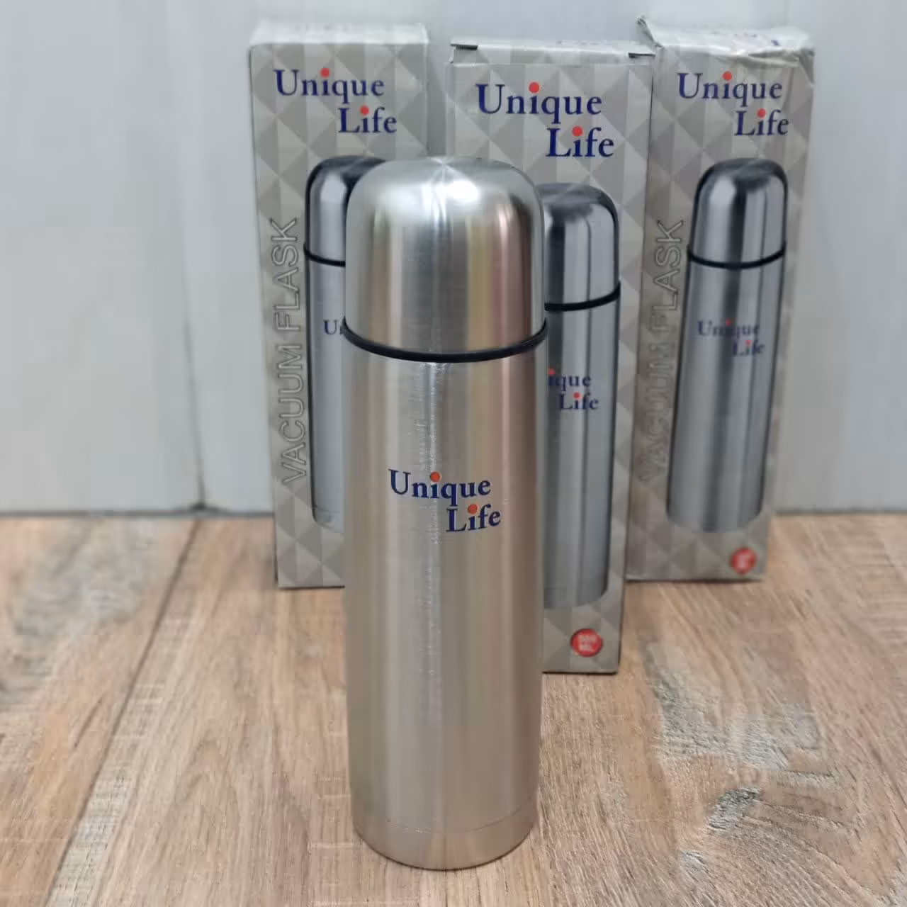 فلاسک چایی و آب یخ مارک یونیک لایف نیم لیتری جنس استیل 