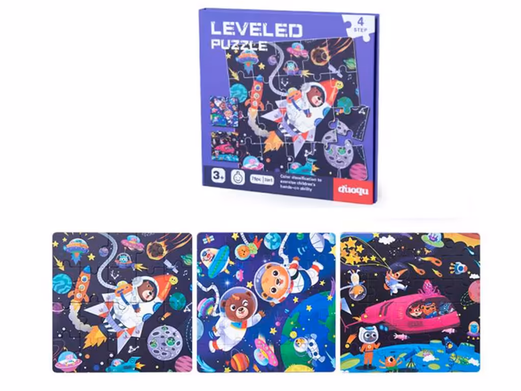 کتاب پازلی سه ورقی مگنتی طرحدار(3 در 1)