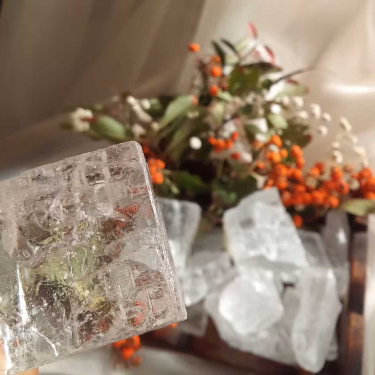 سنگ دلنمک کریستالی جهرم (1  کیلوگرم)