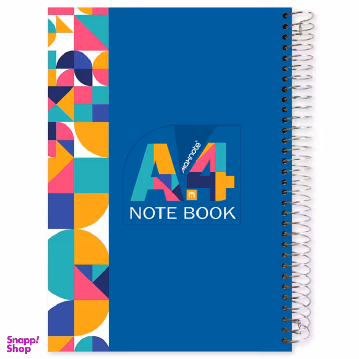دفتر سیمی 100 برگ A4 مکث نوت (Max Note) مدل جلد سخت کد 10_9172