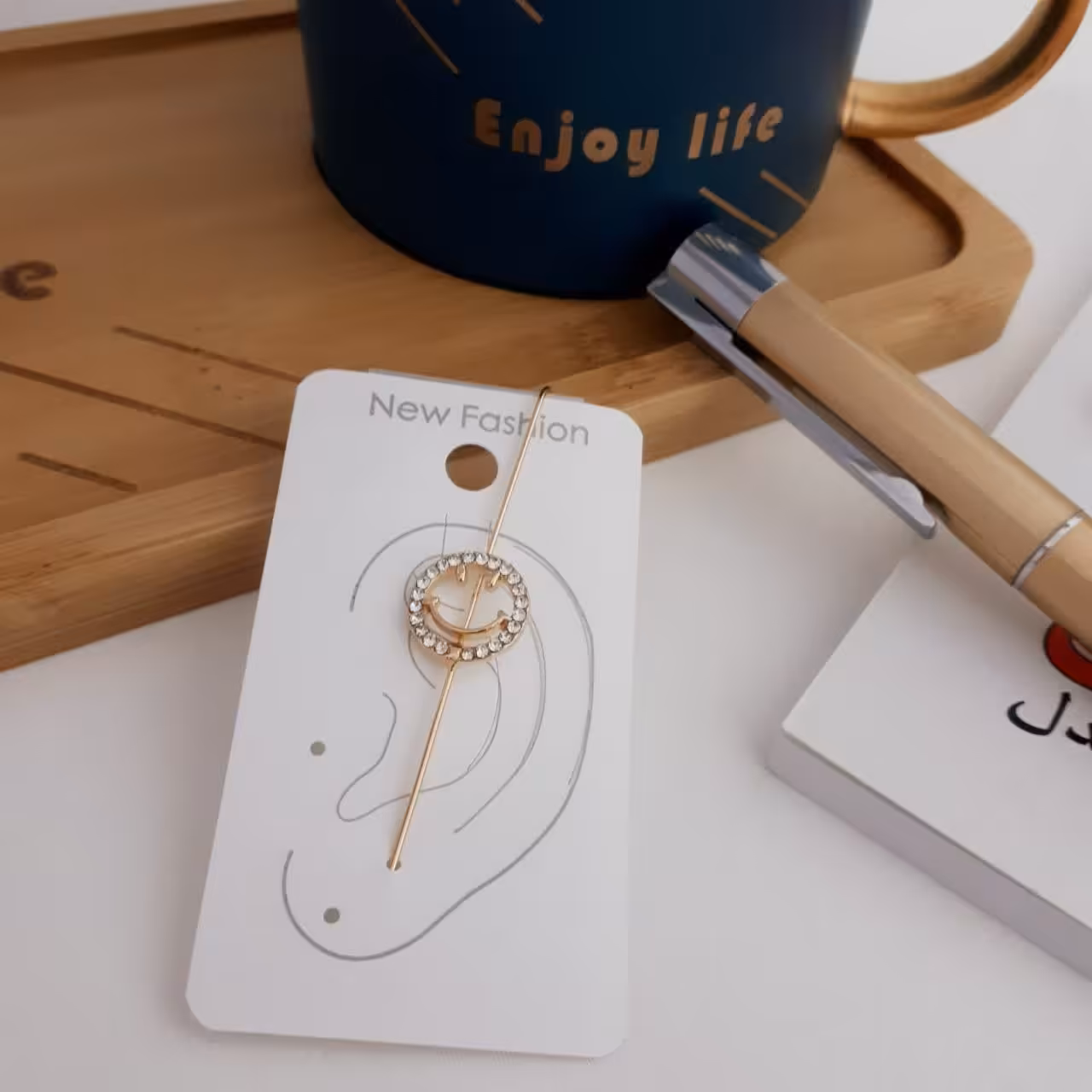 گوشواره کراس کد7811.آبکاری طلا.رنگ ثابت.ضدحساسیت 4