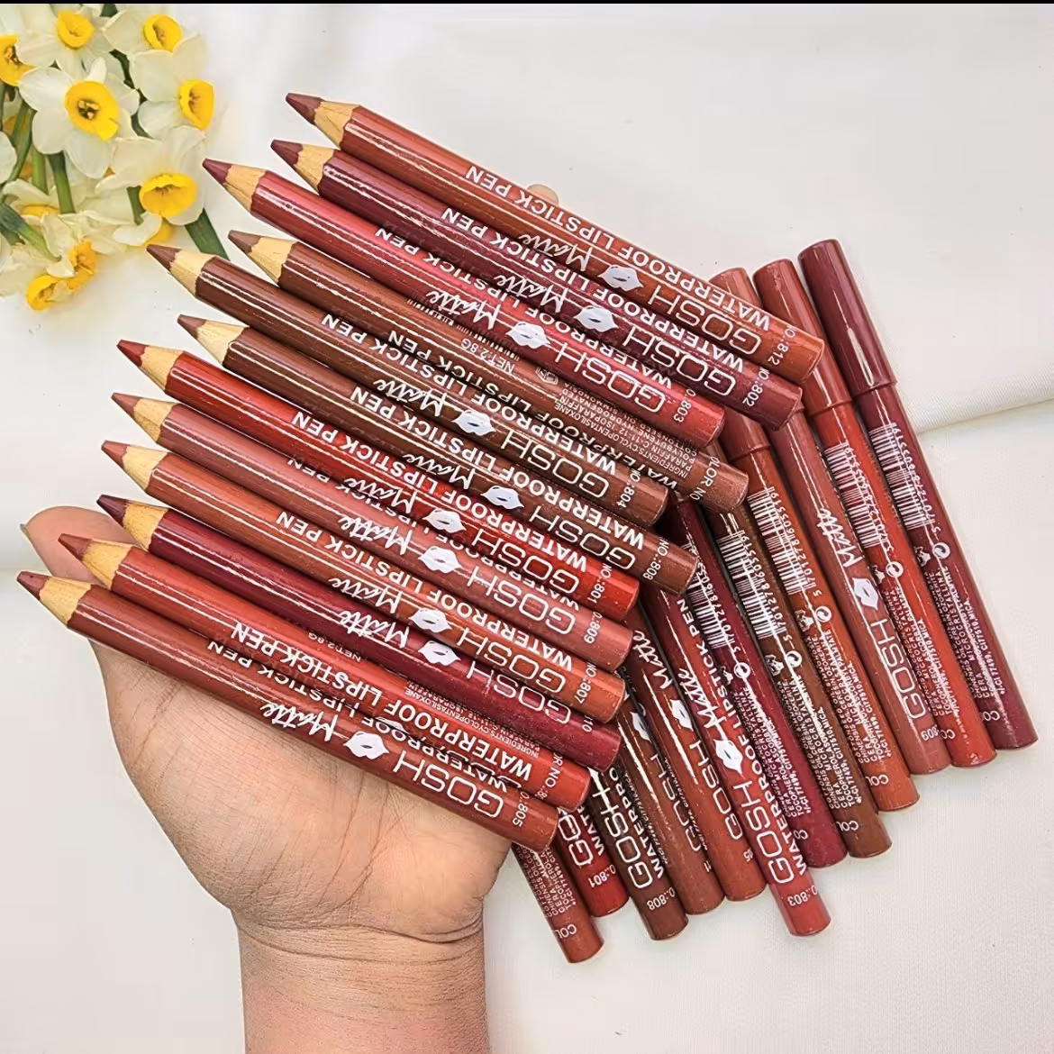 پک 12 عددی رژ مدادی مخملی اورجینال گاش