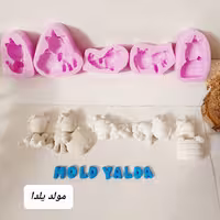 قالب سیلیکونی ست پنج تایی  یونیکورن 