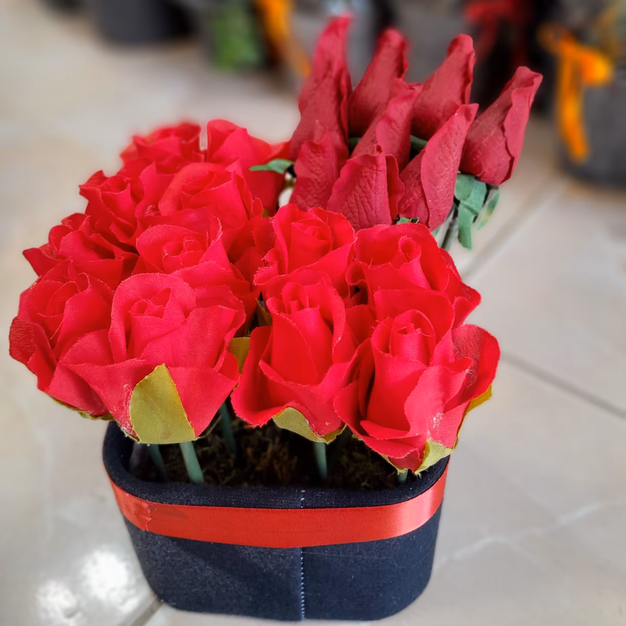 باکس گل رز مصنوعی