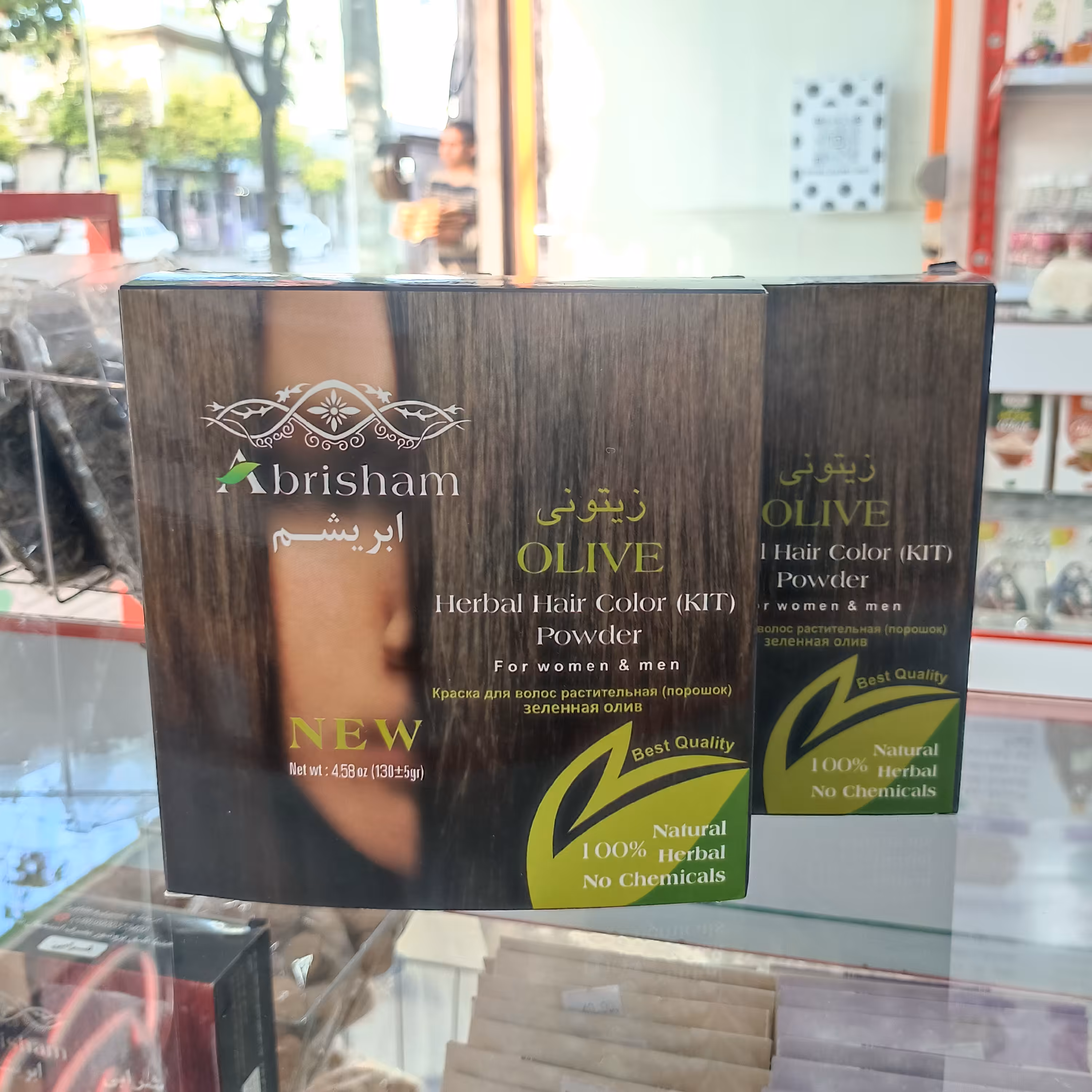 رنگ موی گیاهی زیتونی ابریشم 