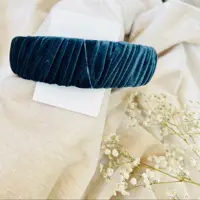 تل گره ای مخمل ابی نفتی برندc a