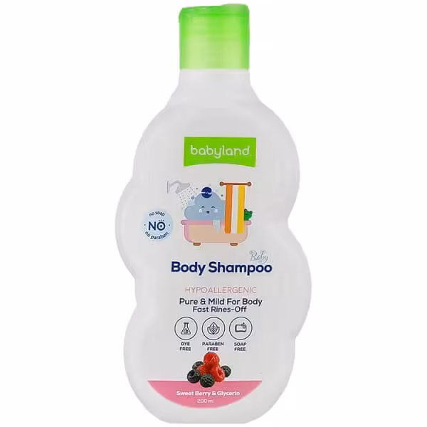 شامپو بدن کودک عصاره توت 200ML بیبی لند