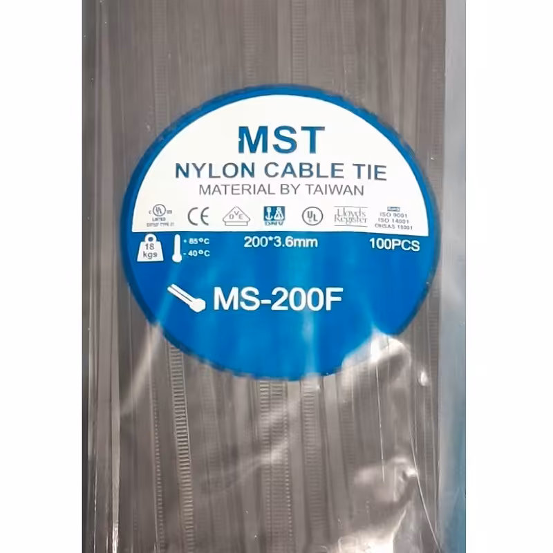 بست کمربندی پلاستیکی 20 سانتی  پک 5 عددی