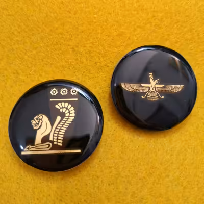 گردنبند دوطرفه تکوک هخامنشی و فروهر یا سرستون تخت جمشید و فروهر