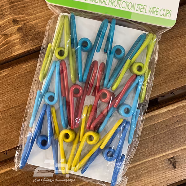 گیره لباس فلزی مدل رنگی