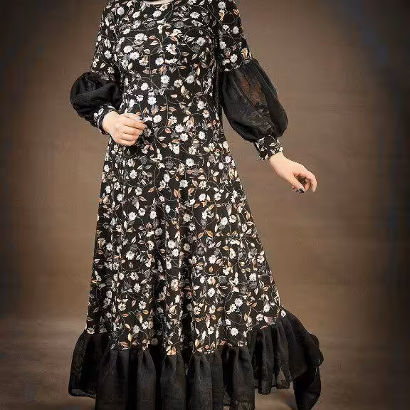 ماکسی اتنا 
جنس : کرپ اسکاچی کش