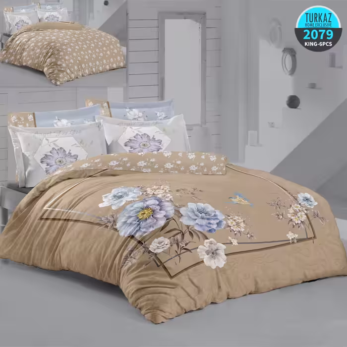 ست روتختی ترک آز کد 2079 دونفره 6 تکه