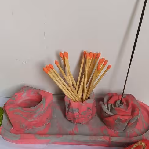 ست چهار تکه سینی سنگی یلدایی