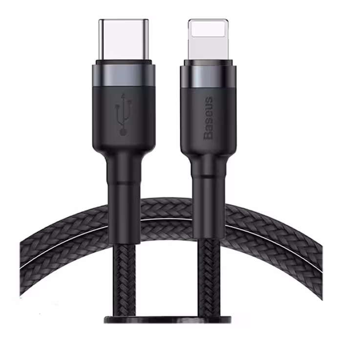 قیمت و خرید کابل تبدیل 1 متری USB-C به لایتنینگ بیسوس مدل CATLKLF-G1 Cafule | یاس ارتباط