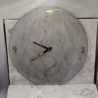 ساعت رزینی گلبه ای سفید