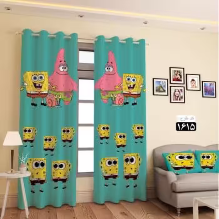 پرده طرح باب اسفنجی