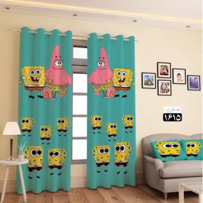 پرده طرح باب اسفنجی