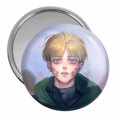 آینه جیبی خندالو مدل آرمین آرلرت انیمه اتک آن تایتان Attack on Titan کد 10973