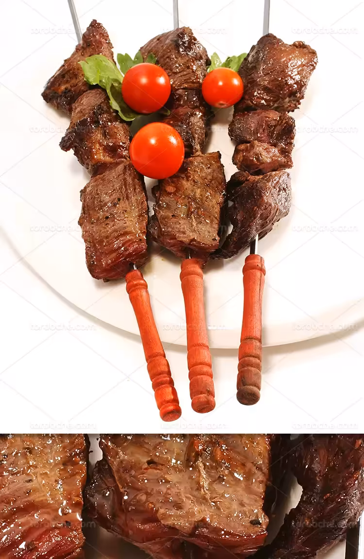 عکس کباب چنجه و گوجه | گرافیک با طعم تربچه