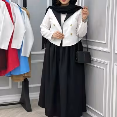 کت و دامن کرپ اندونزی مدل دریا