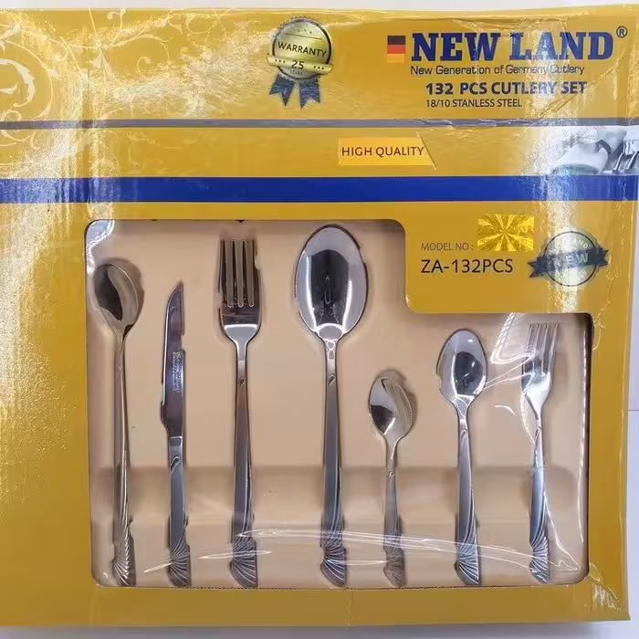 سرویس 92پارچه  قاشق و چنگال غذاخوری نیولند طرح زاگرس 